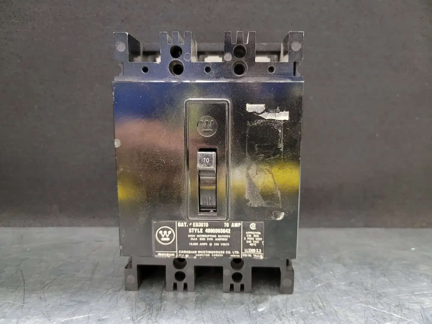 Used WESTINGHOUSE EB3070 Switchgears British Columbia CA | Lenmark #243963
