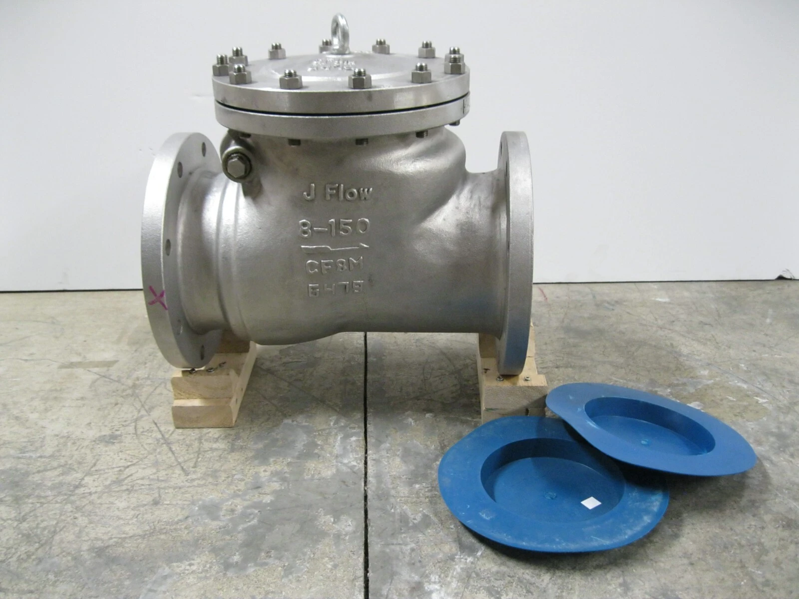 NEW 8" 150# J Flow Controls SC-SS-#12-BB-F150-800 Swing Check Valve Z6