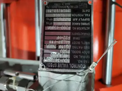 NEW 2014 HP VALVES/KEY VALVE TECHNOLOGIES SDV-34100C1