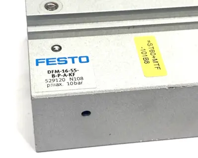 DFM-16-55-B-P-A-KF | Festo  Guided Drive Cylinder 16mm Bore 55mm Stroke 529120 - Used