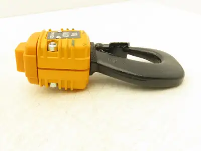 Demag 1/2 Ton 1000Lb Hoist Lower Hook Load Block Single Chain V-3 Swivel Hook