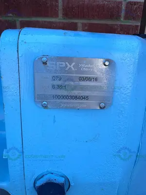 USED SPX WAUKESHA CHERRY-BURRELL 130 U2 ROTARY LOBE PUMP MFG 2016, 3"  W/ 10 HP MOTOR