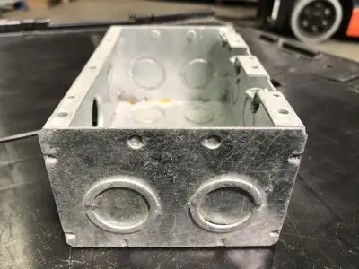 6x4" High Voltage Pre-Ganged Masonry Box
