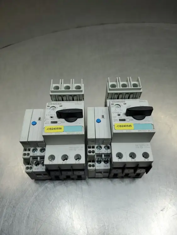 Used Siemens 3RV1021-0CA10 Motor Protection Circuit Breaker, 0.25A Circuit Breakers | Palmetto Automation #1150694