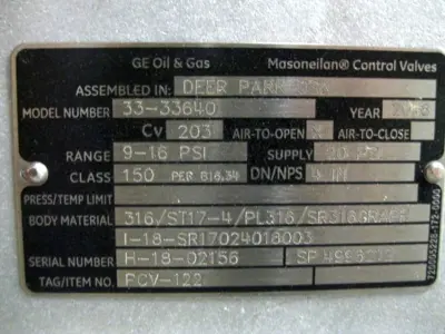 NEW Masoneilan 33-33640