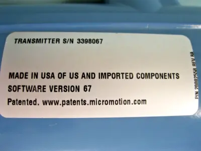 Used Micro Motion 1700 R11 AB AEZZZ Sensors New Hampshire US | Bitter End Trading #1452858