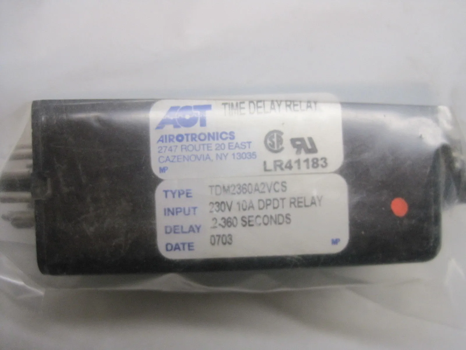 Airotronics TDM2360A2VCS Time Delay/Relay