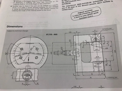 2016 SMW AUTOBLOK AXN210 Hydraulic Index Chuck