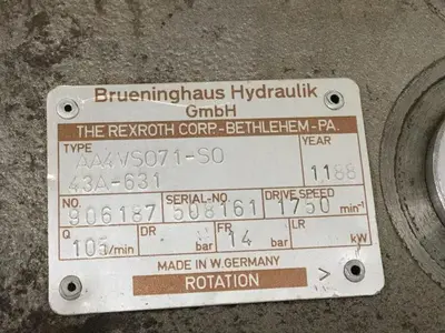 USED BRUENINGHAUS HYDRAULIK AA4VS071-S0