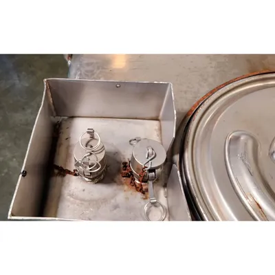 Used 400 Gallon Stainless Steel IBC Liquid Tote