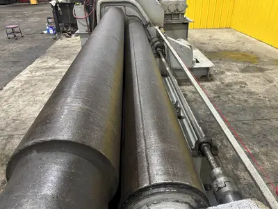 10' X 1/2" WEBB MODEL #9L-1210 3-ROLL INITIAL PINCH PLATE BENDING ROLL: STOCK #22525