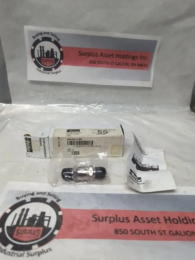 New | in-Stock PARKER 4M-04L-1-SS Pump & Valve Parts Ohio US | Surplus Asset Holdings #1235603