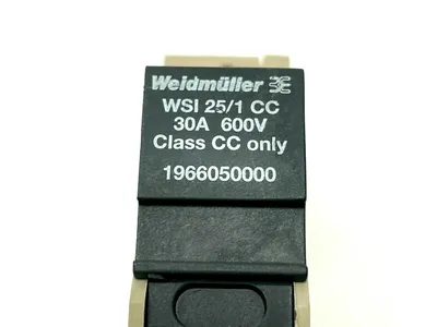 WSI 25/1 | Weidmuller  Fuse Terminal Screw Connection - Used