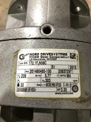 Nord SK 172.1F N56C Inline Speed Reducer 5.77:1 303RPM