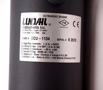 NEW LUNDAHL DCU-1104 ULTRASONIC SENSOR DCU1104
