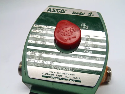 Used ASCO Red Hat II Solenoid Valve 3/8 Pipe 17.1 Watts Solenoid Valves Michigan US | Maverick Industrial Sales #1410700