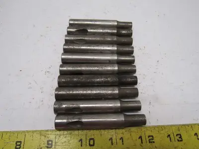 Dayton LPX50-300 .375 Round Hole Ball Lock Punch Tooling 1/2" Shank Lot Of 10