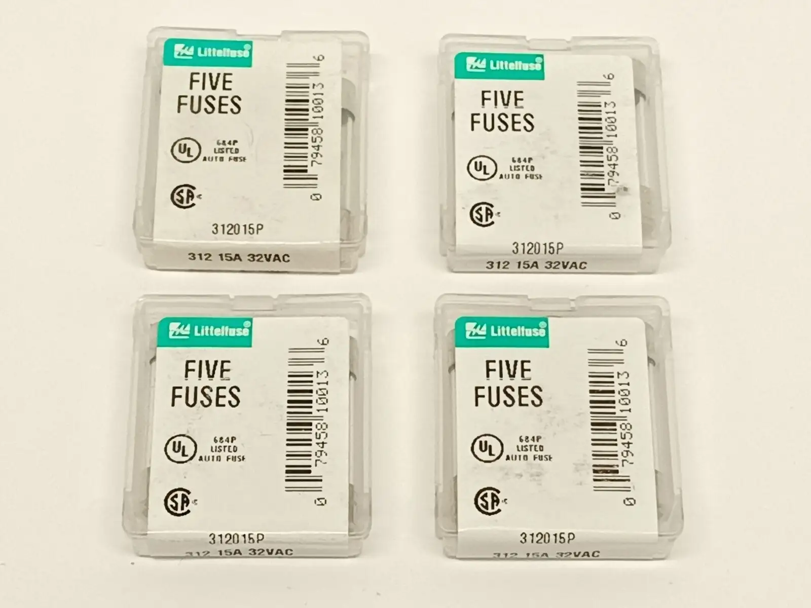 NEW LITTELFUSE FAST-ACTING FUSE 15A 32VAC