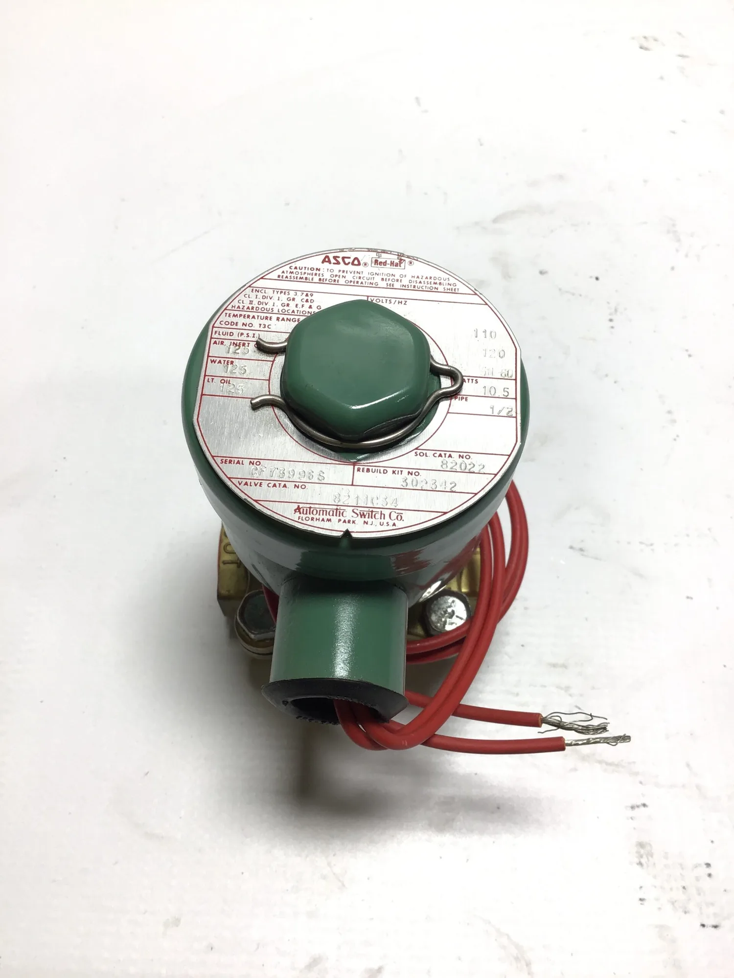 Asco 8211C34 Solenoid Valve 1/2″ NPT