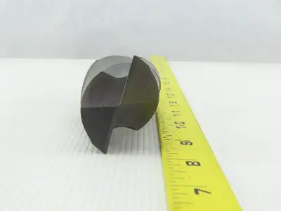 Quinco 2" OD 2 Flute Carbide 90° End Mill 1-1/4" Weldon Shank