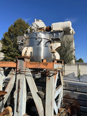 1,000L S/S JKTD  Hemis  Pressindustria Scrape Surface Anchor Reactor