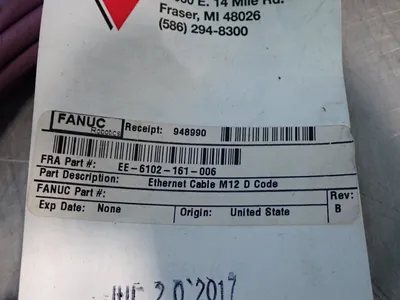 Used FANUC EE6102161006 Cable & Wire Ohio US | HGR 24 #1085120
