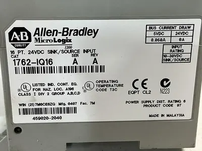 USED ALLEN BRADLEY 1762-OW8 SER A