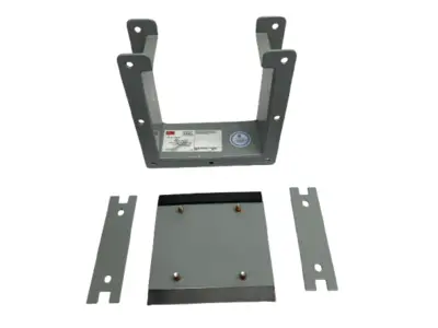 USED HOFFMAN NIPPLE LAY-IN HINGED-COVER GRAY 6" X 6" X 3" 19950