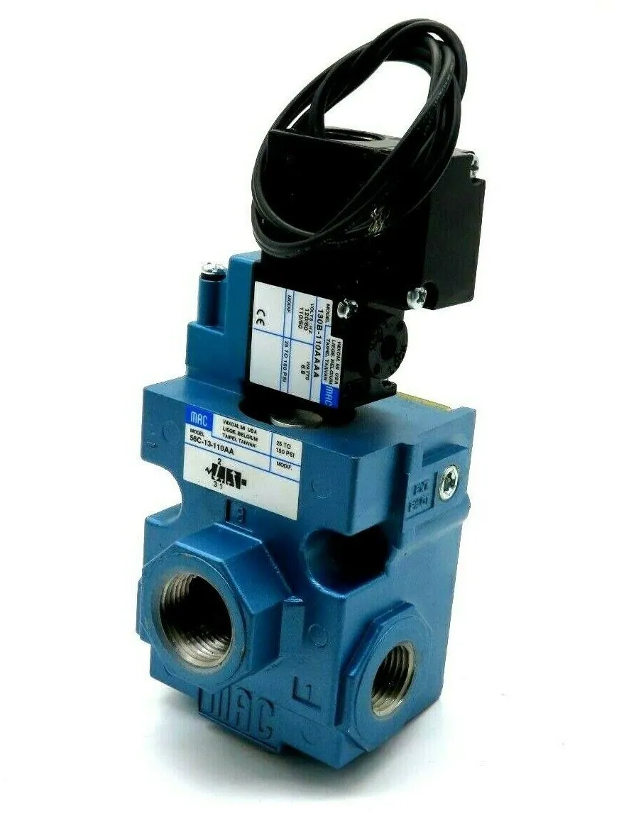 NEW MAC VALVES 56C-13-110AA SOLENOID VALVE 56C13110AA