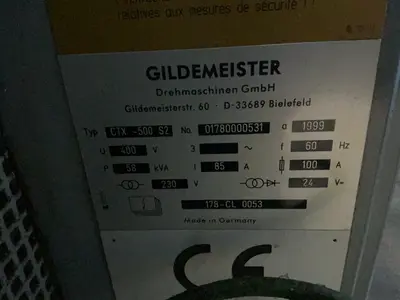 Used 1999 GILDEMEISTER CTX500 S2 CNC Lathes Ohio US | HGR 24 #1300097