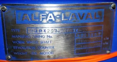 (4) Alfa-Laval MOPX 207 SGT-24-60 oil purifier skids, SS.
