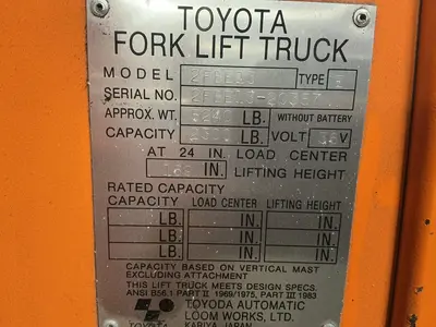 Used TOYOTA 2FBE13 Material Handling (misc) Ohio US | HGR 24 #1482476