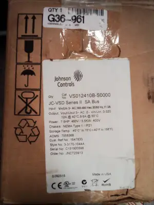 Used Johnson Controls Johnson Controls VSD II G36-961 Variable Speed Drives US | Infinity wholesale & Supply LLC #1305813