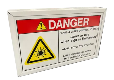 IPG CEU00003594XXXXU Lighted Beam On Warning Sign | Li10 Laser (3)