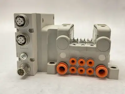 VV5QC11-03N35DAN-S | SMC  Pneumatic Plug-In Manifold 3-Station - Used