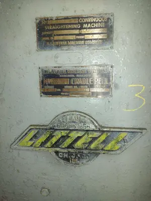 4,000 LBS X 18" LITTELL MODEL #CC40 COIL CRADLE STRAIGHTENER: YOBRO #24883