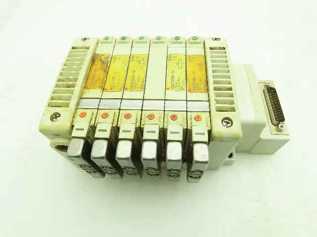 SMC VQC2200N-51 / VQC2300N-51 Pneumatic Solenoid Valve 6-Station Manifold 24VDC