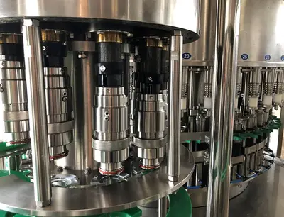 USED 2017 ZHANG J IAGANG, BEIJING CHINA TRI-BLOCK 40 VALVE BOTTLE RINSER, FILLER, CAPPER