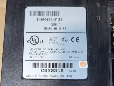 USED GE FANUC IC693MDL940J