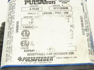 Used PULSAFEEDER _UNKNOWN_ Pumps Indiana US | Arrow Industrial #1249925