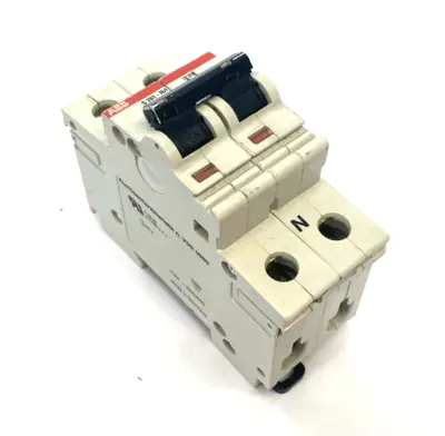 Used ABB Miniature Circuit Breaker 2-Pole, DIN Rail Contact Circuit Breakers Michigan US | Maverick Industrial Sales #1389420