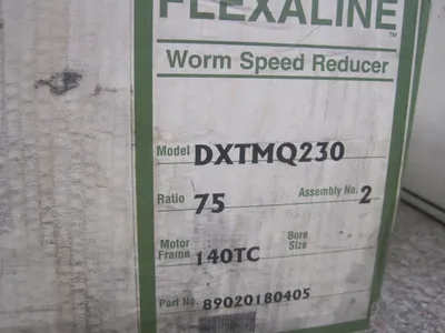 NEW FLEXALINE GROVE GEAR DXTMQ230 SPEED REDUCER RATIO 75 PART# 8902010405