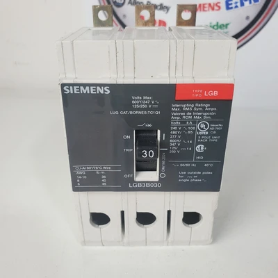 Used Siemens LGB3B030 Miscellaneous Equipment (Electrical & Power) California US | American Industrial Supply Co. #1376996