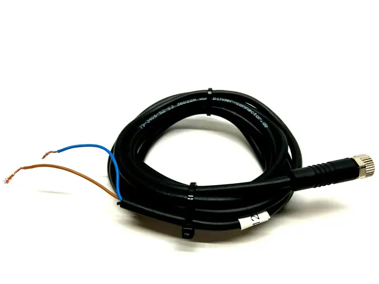 Used BINDER STRAIGHT CABLE M8 FEMALE TO FLYING LEADS Cable & Wire | Maverick Industrial Sales #1101591