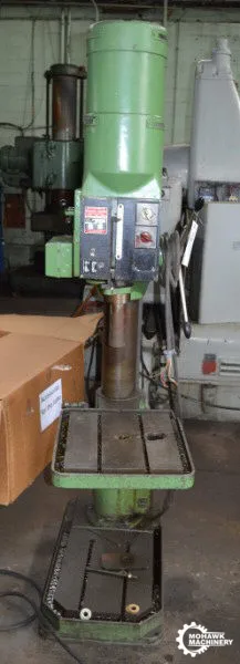 32" WILTON BOICE CRANE “32101” DIRECT DRIVE SINGLE-SPINDLE DRILL PRESS w/POWER DOWN FEED - AUTO TAPPING - #5 MT - 4 HP