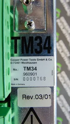 Cooper Tools TM34 960901 Servo Drive Card Rev.03/01 Used