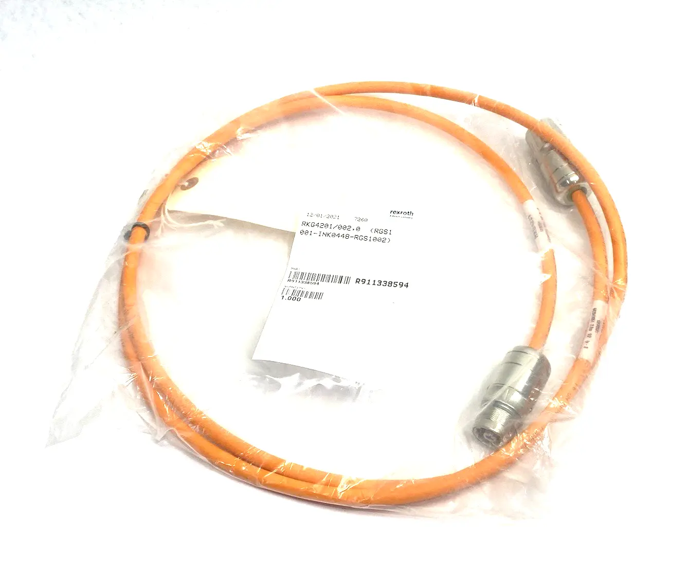 NEW BOSCH REXROTH ENCODER POWER CABLE RKG4201/002,0 (RGS1001-REG0013-RGS1002)