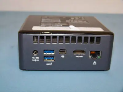 Intel NUC8IN Mini PC, NEC AS241W Monitor, Dell Keyboard and Mouse