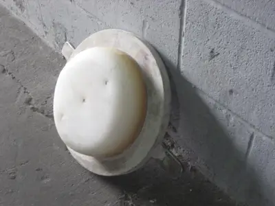 Pebble Mill Door. round opening