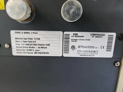 CTI CRYOGENICS 8200 COMPRESSOR